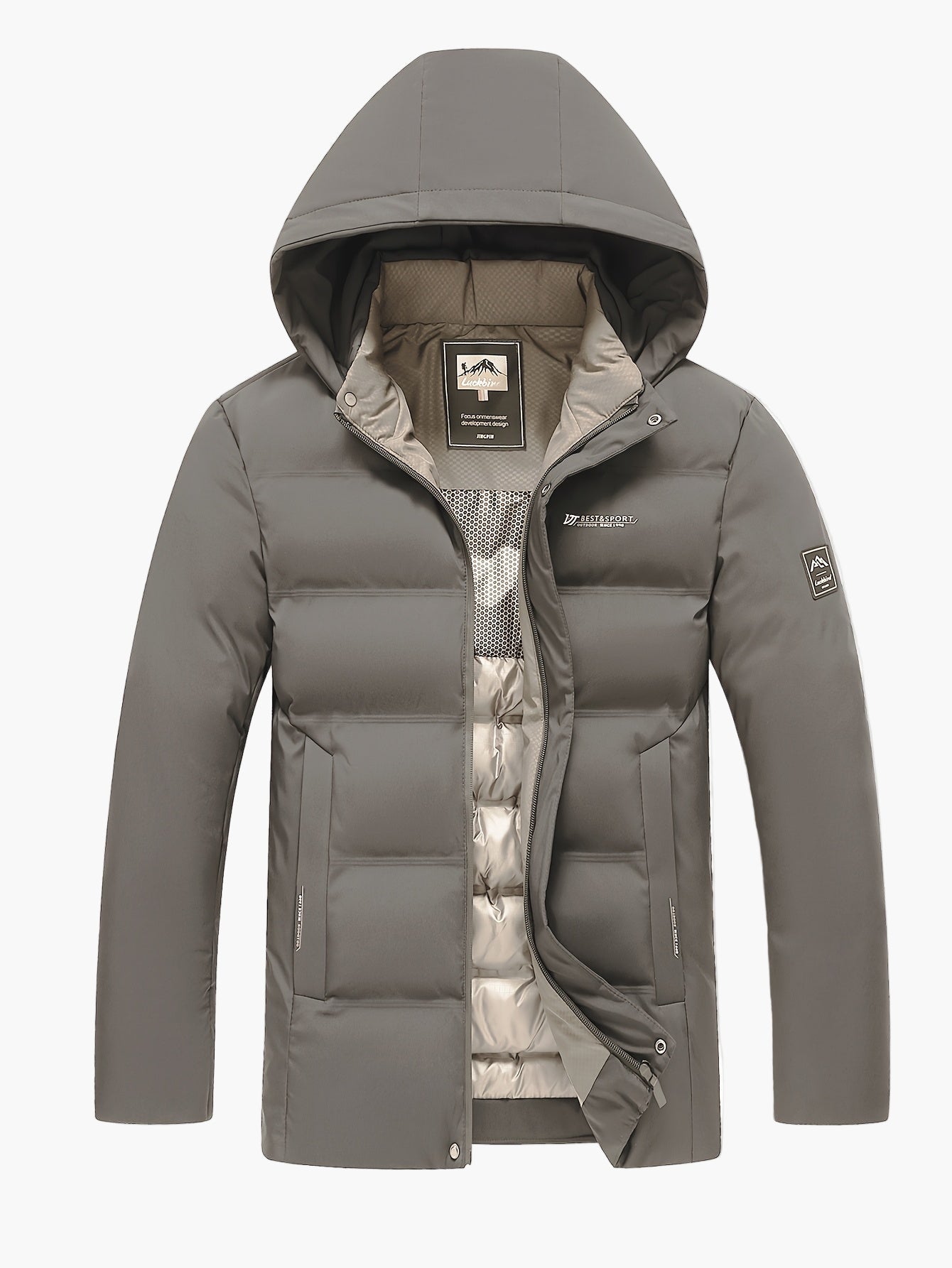 Doudoune à Capuche Homme Style Urbain Hiver Décontracté