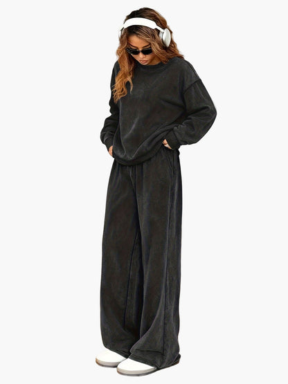 Ensemble Survêtement Femme Style Décontracté Urbain pour Tous les Jours