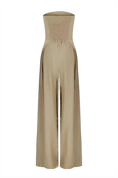 Victoria – Combinaison Bustier Sans Dos à Jambes Larges