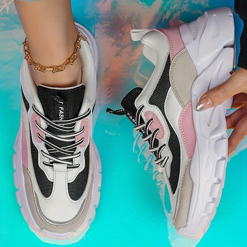 Sneakers da donna autunnali con suola spessa
