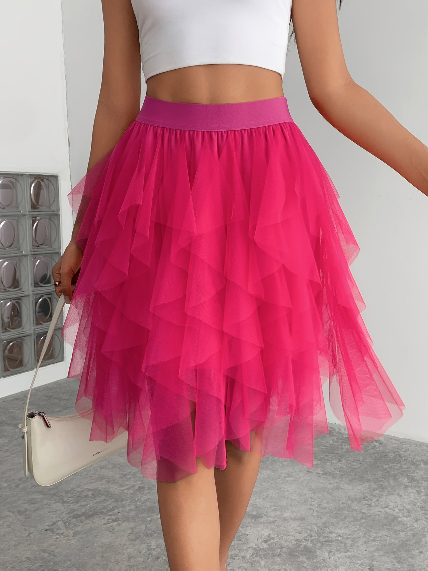 Spódnica Tutu Damska Styl Tancerki Elegancka na Przyjęcie lub Na Co Dzień