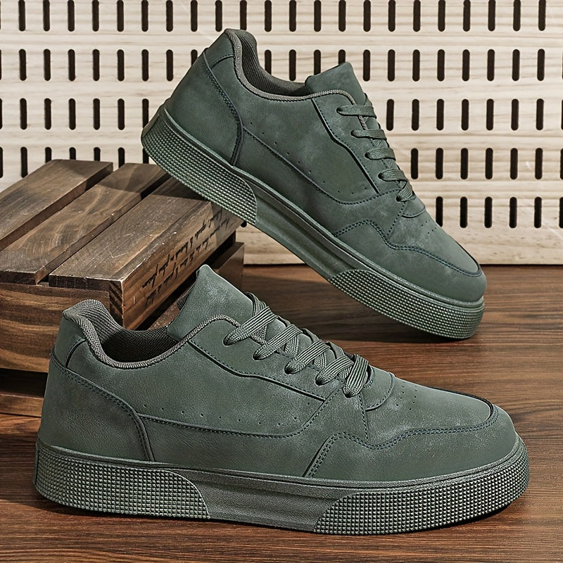 Låga sneakers för herrar i avslappnad urban stil för vardagsbruk