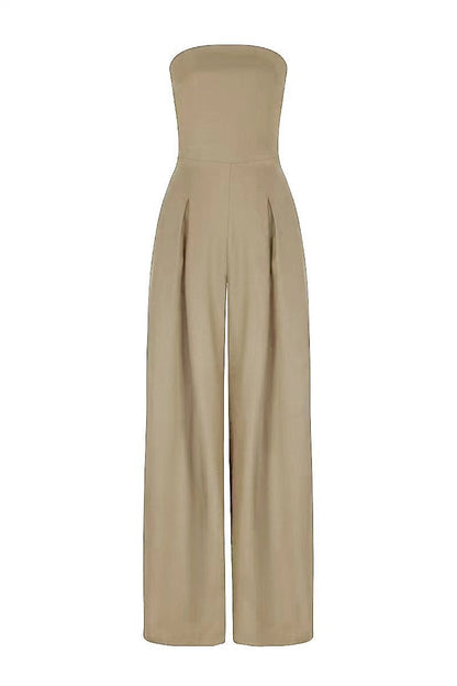 Victoria – Combinaison Bustier Sans Dos à Jambes Larges