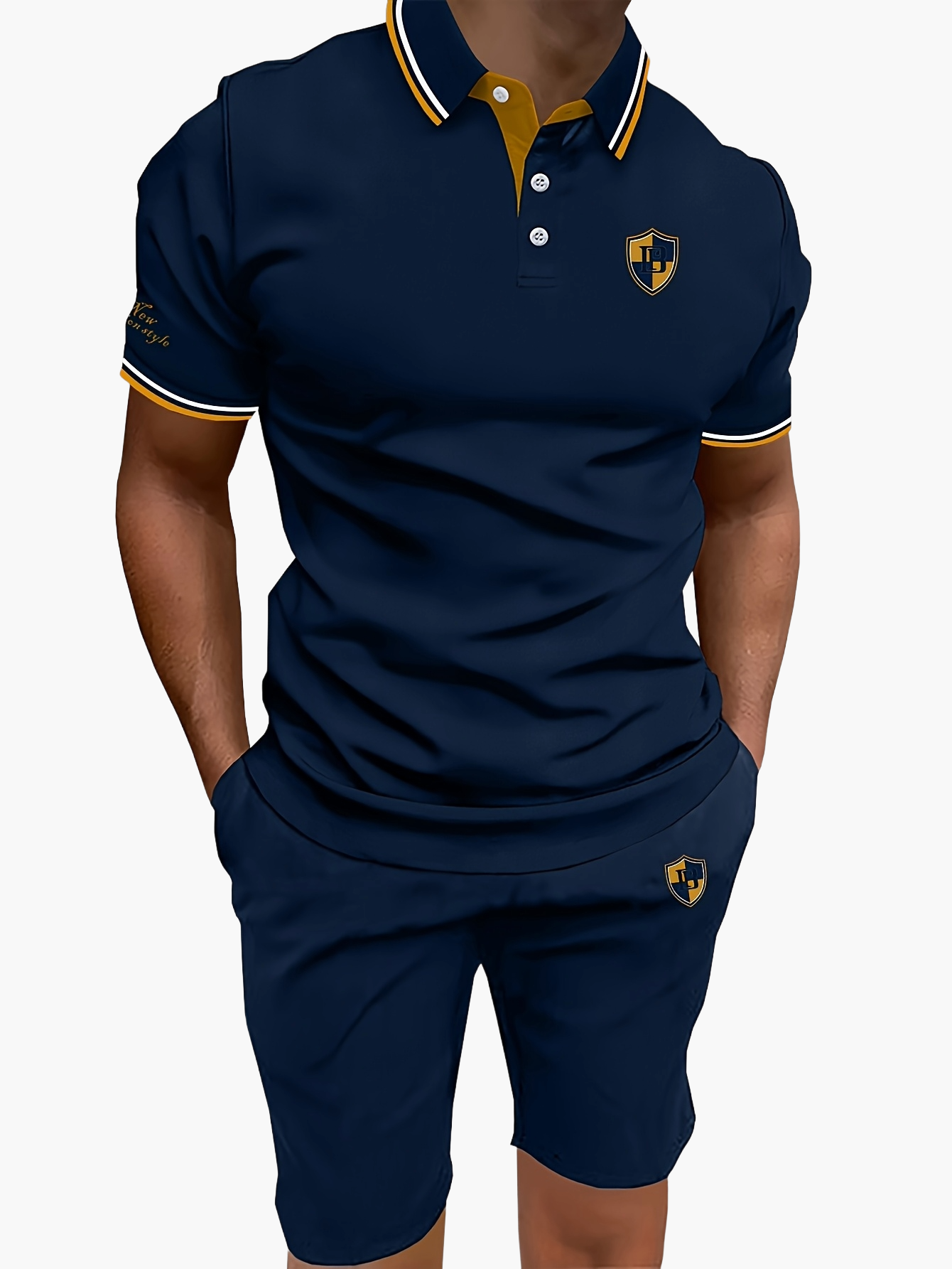 Zestaw polo i szorty casual dla mężczyzn – nowoczesny styl idealny na lato