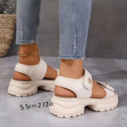 Sandali con zeppa spessa versatili da donna nuova collezione