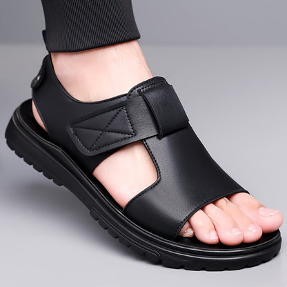 Avslappnade vintageinspirerade sandaler för herr med halkfri sula, perfekta för våren