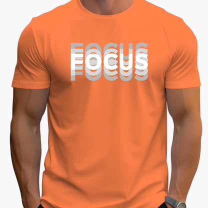T-shirt Homme Style Moderne avec Motif "FOCUS" – Look Urbain et Inspirant