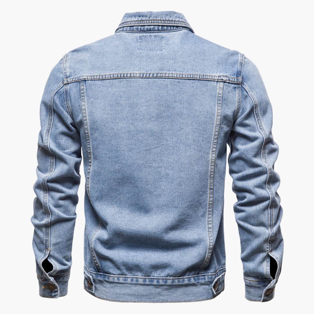 Veste en Jean Style Classique pour Homme – Idéale au Quotidien et Polyvalente