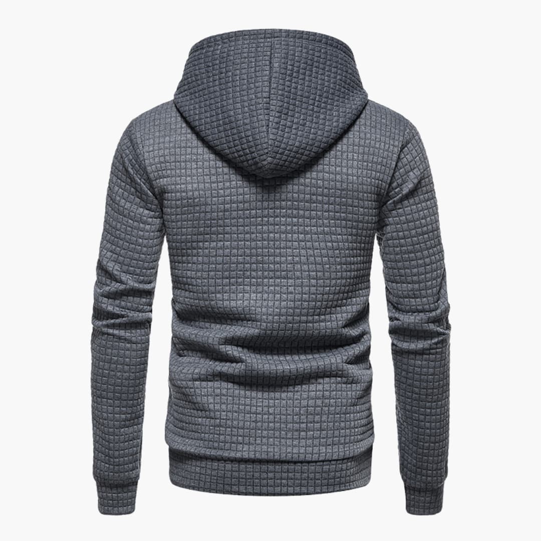 Hoodie à Capuche Homme Style Décontracté Motif Carreaux – Confort Moderne pour Tous les Jours