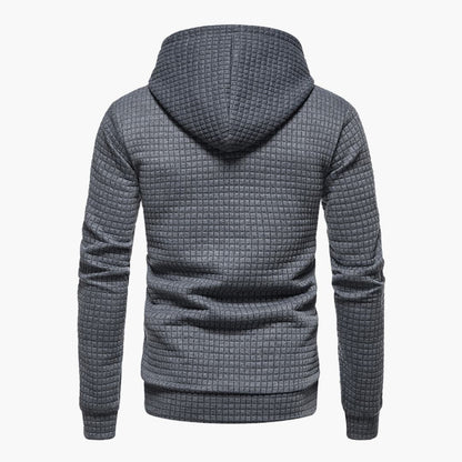 Hoodie à Capuche Homme Style Décontracté Motif Carreaux – Confort Moderne pour Tous les Jours