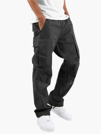 Pantalon cargo style urbain pour homme - coupe droite, pratique et tendance