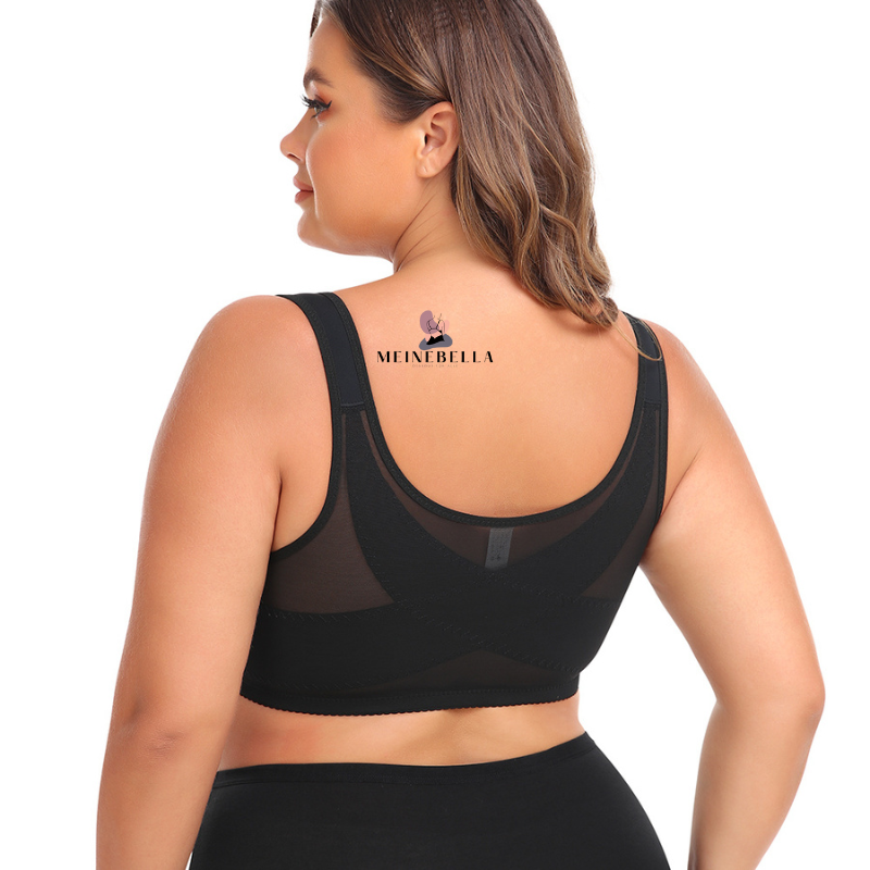 Marie – Soutien-gorge sans armatures avec fermeture frontale et dentelle