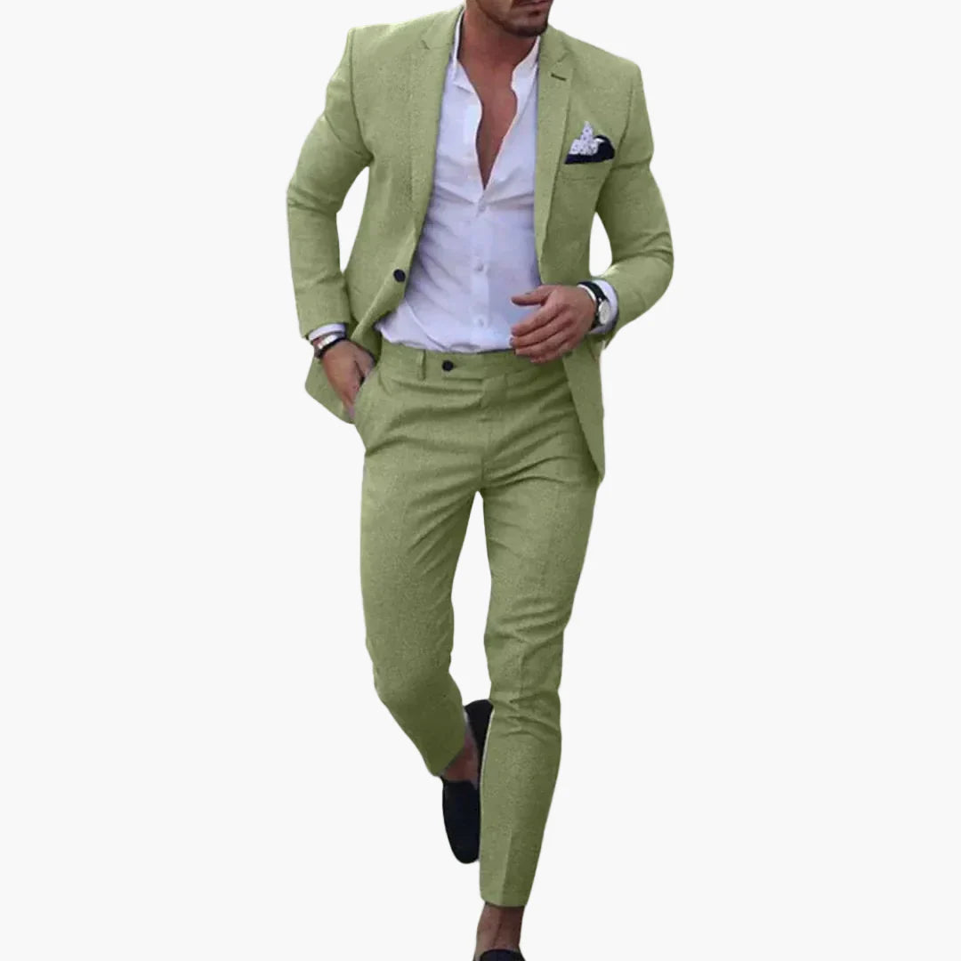 Elegant herredragt med slim fit i afslappet stil til events og forretning