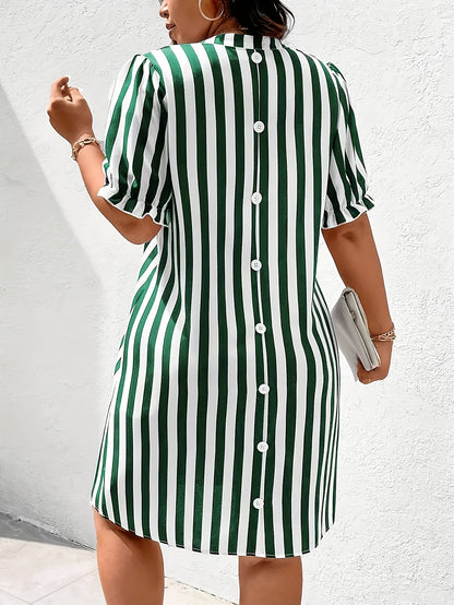 Camicia da donna a righe casual, stile elegante per tutte le occasioni