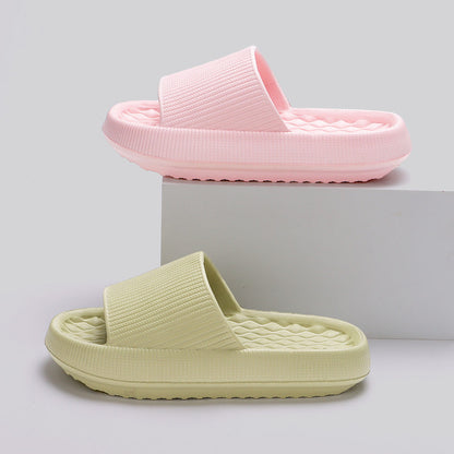 Marion – Chaussons Maison Antidérapants à Rayures Rhombiques