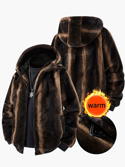 Veste à Capuche Homme Style Urbain Chaud pour l'Hiver