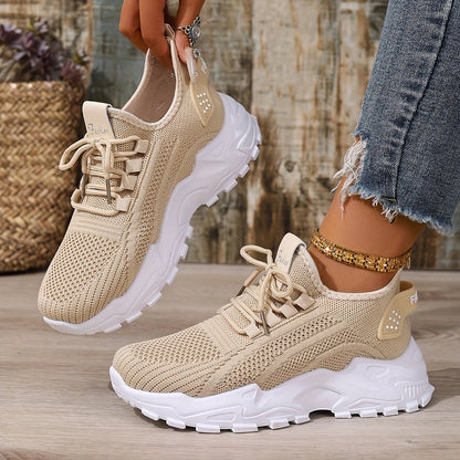 Baskets de sport femme ultra-légères style running pour loisirs et marche
