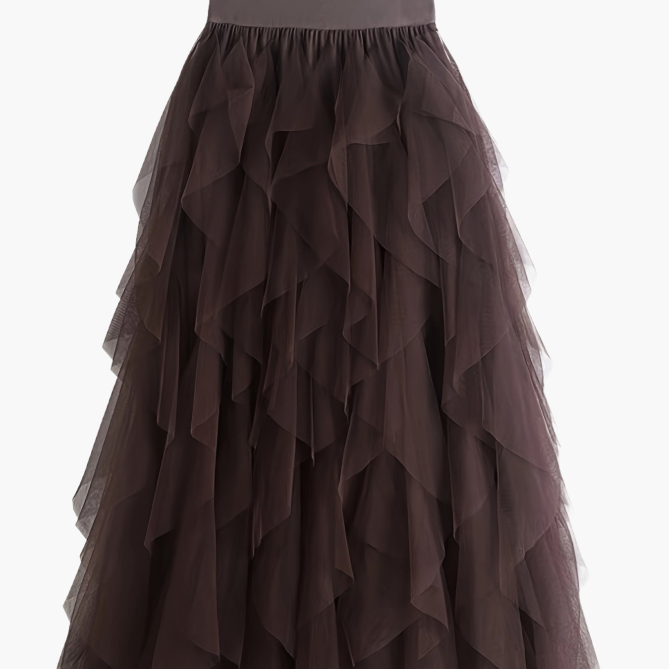 Jupe longue à volants style bohème pour femme, élégante et tendance, idéale pour occasions spéciales et looks romantiques