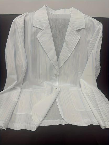 Elegante herencolbert met strepen in casual stijl voor lente/zomer