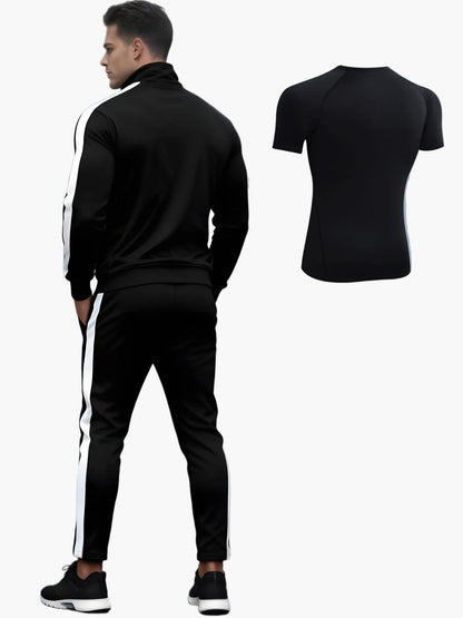 Survêtement Homme Style Sportif Ensemble Athlétique Polyvalent pour Entraînement et Loisirs