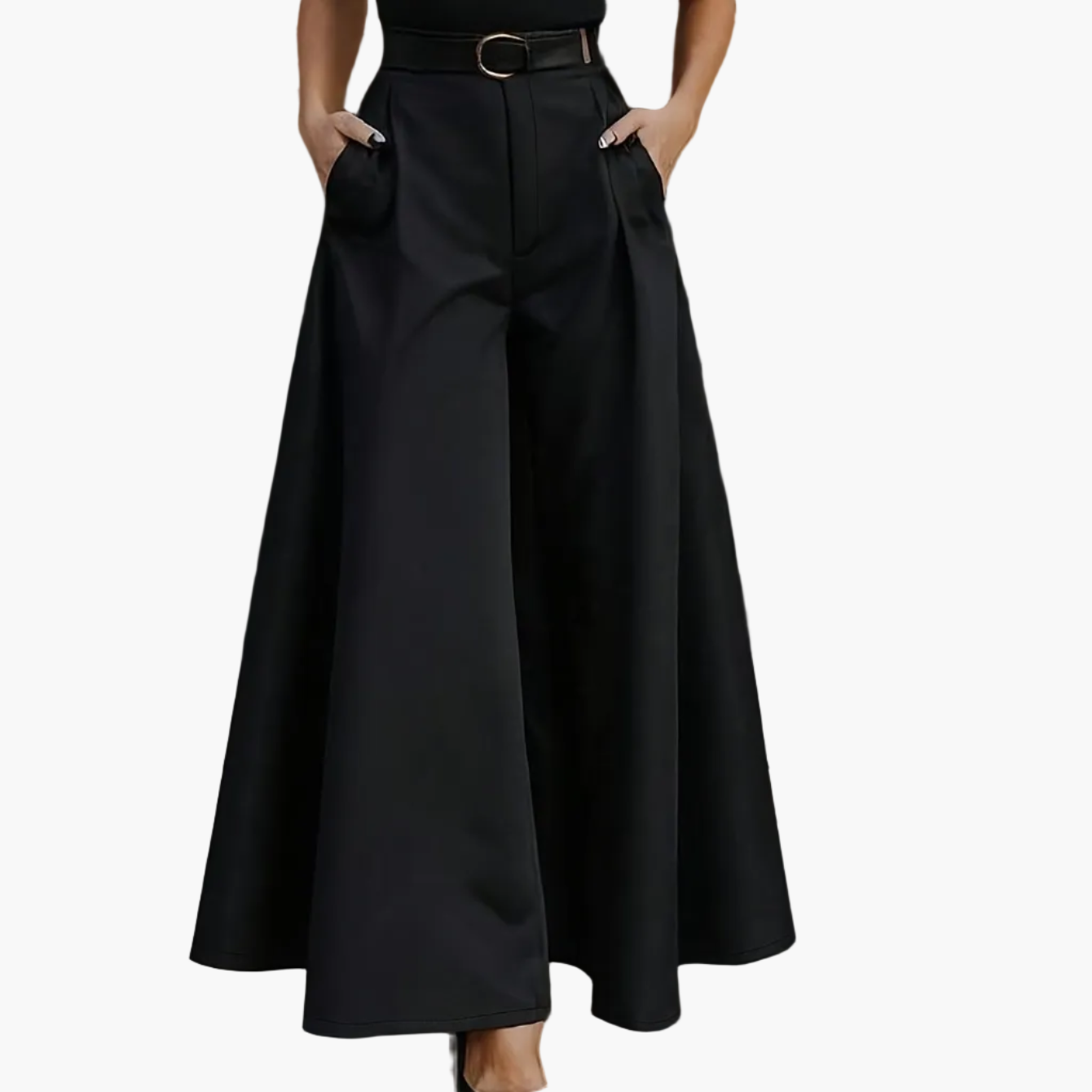 Pantalon large femme style élégant pour occasions formelles et quotidiennes