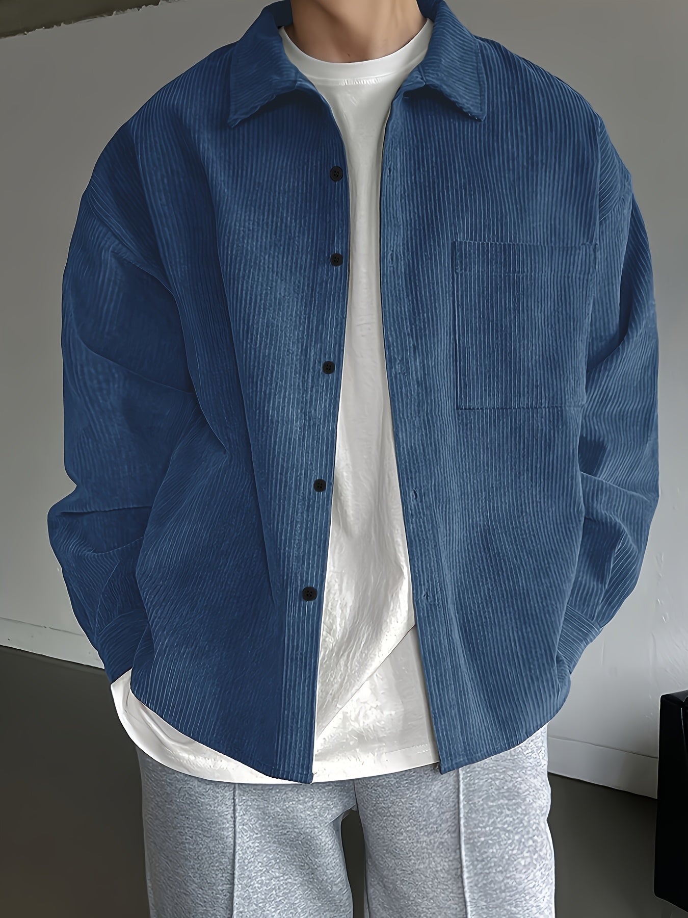 Camisa Sobrecamisa Hombre Estilo Casual para Uso Diario