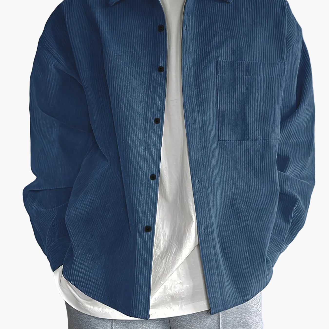 Camisa Sobrecamisa Hombre Estilo Casual para Uso Diario