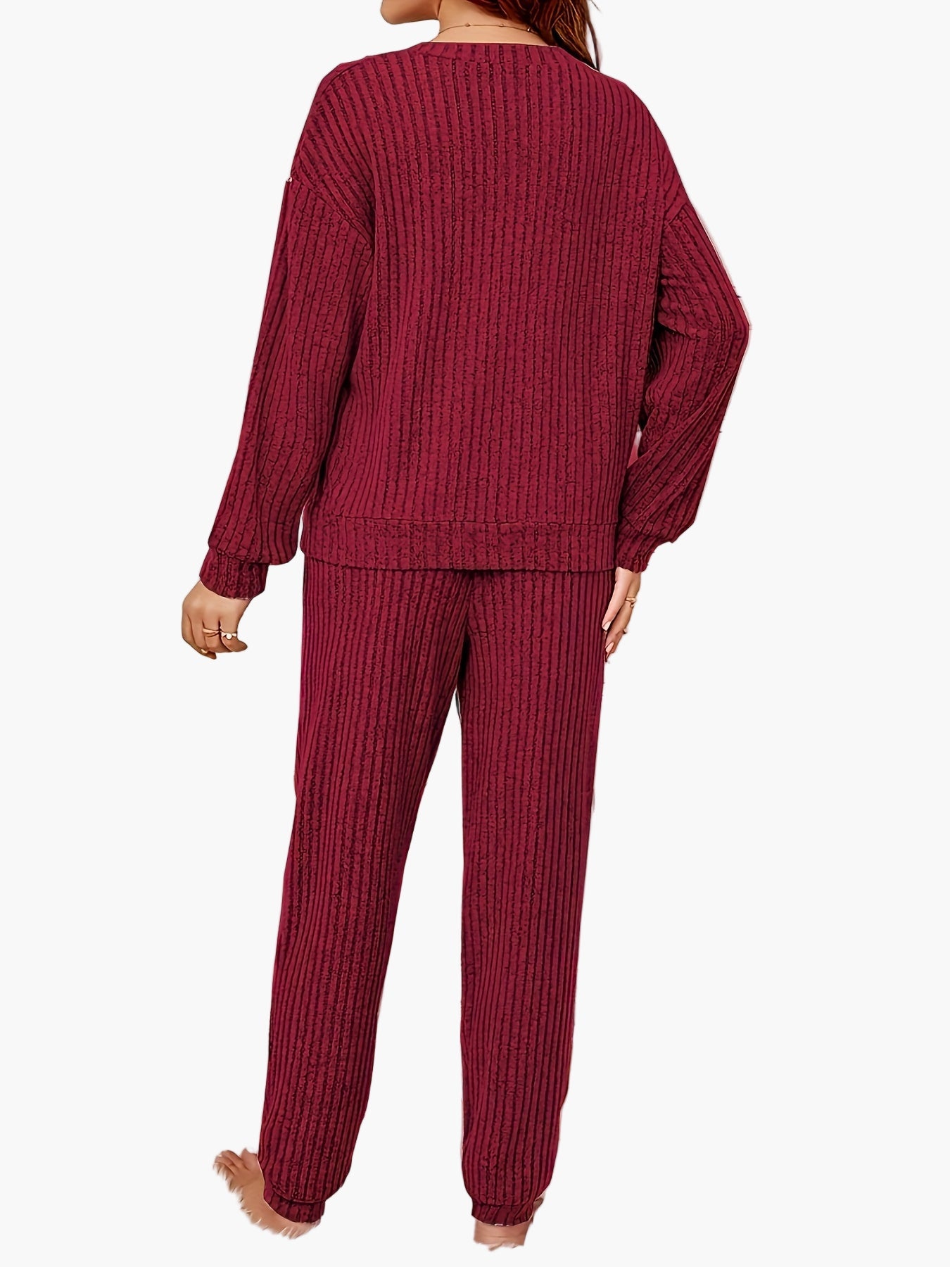 Pyjama Femme Ensemble Loungewear Décontracté Style Cocooning pour Détente et Maison