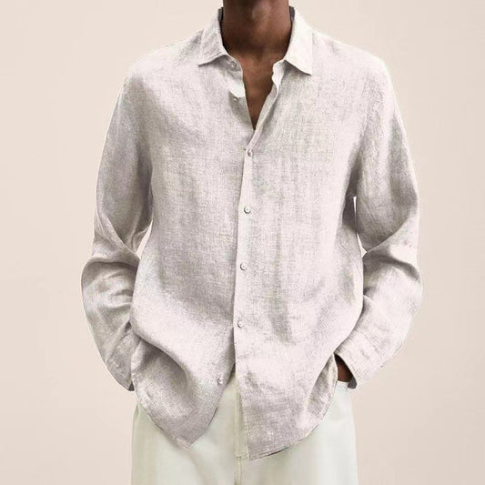 Terrence – Chemise en coton et décontractée pour hommes de grande taille