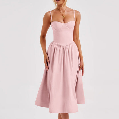 Stephanie – Robe Longue Rétro Style Cour