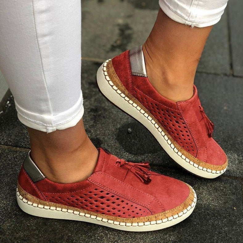 Chaussures confort femme à enfiler style décontracté coréen – mocassins légers à semelle plate pour loisirs et quotidien