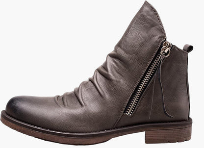 Bottines Homme Élégantes à Zip Style Urbain Décontracté