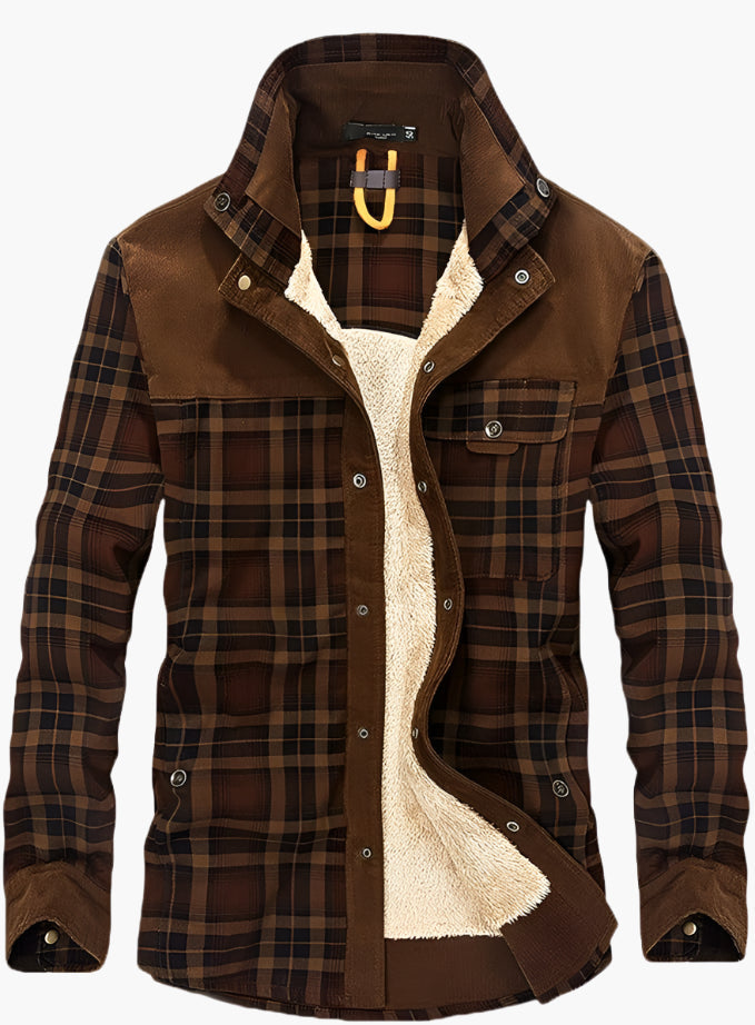 Veste chemise homme style bûcheron polaire pour activités extérieures et loisirs