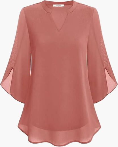 Elegante damesblouse met vleermuismouwen, losjes voor alle gelegenheden
