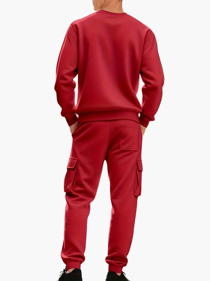 Ensemble de survêtement décontracté pour homme style cargo – Idéal sport et détente