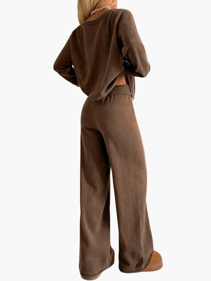 Ensemble décontracté pour femme style lounge chic automne hiver