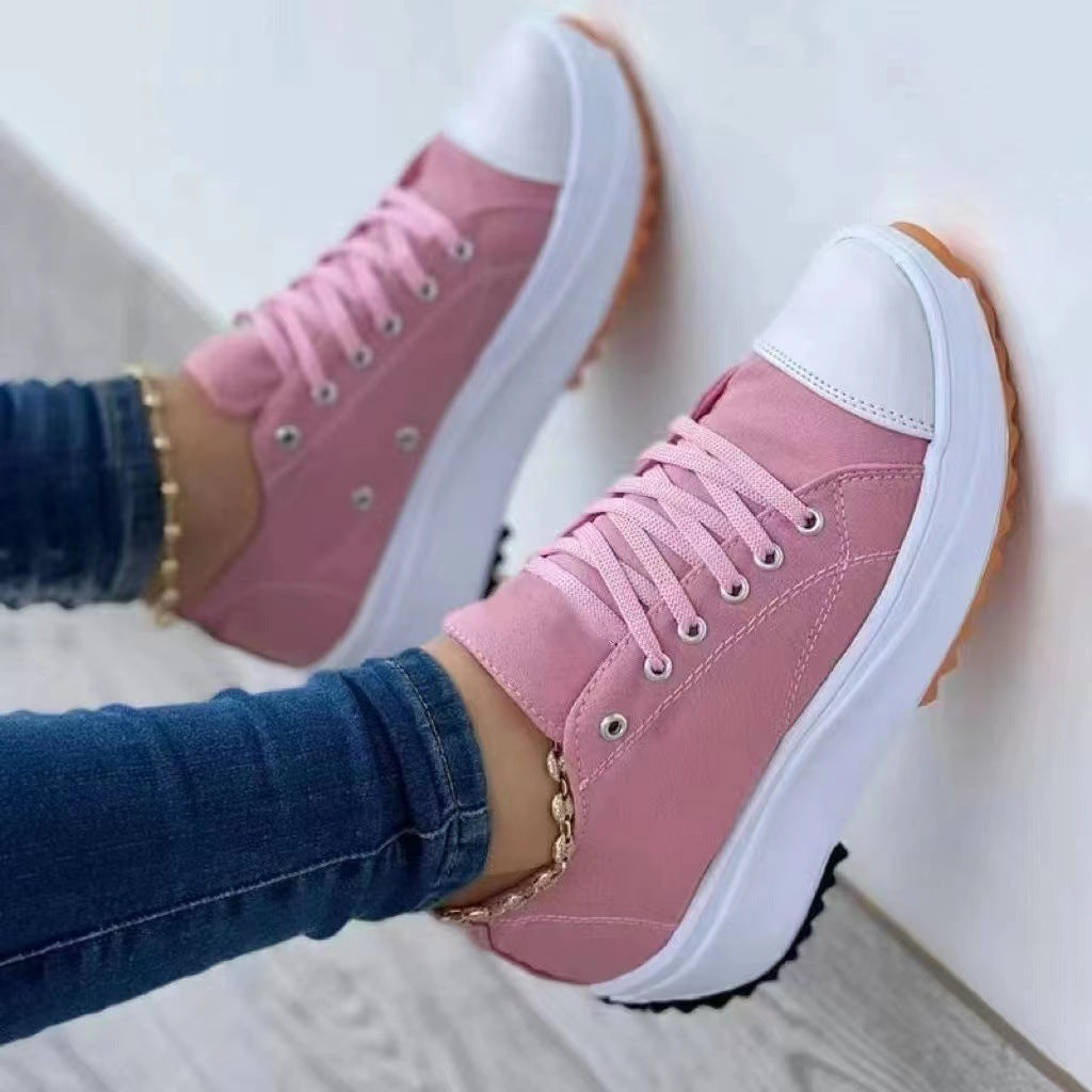 Karen – Chaussures Hautes en Toile Décontractées
