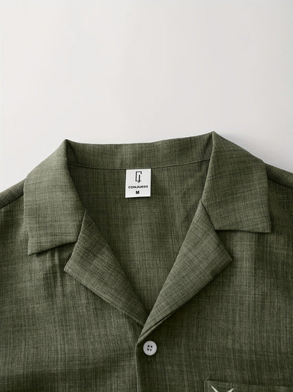 Casual herenset met korte mouwen – Moderne stijl, ideaal voor elke gelegenheid