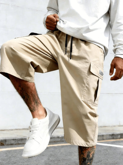 Bermuda cargo décontractée pour homme, style urbain polyvalent