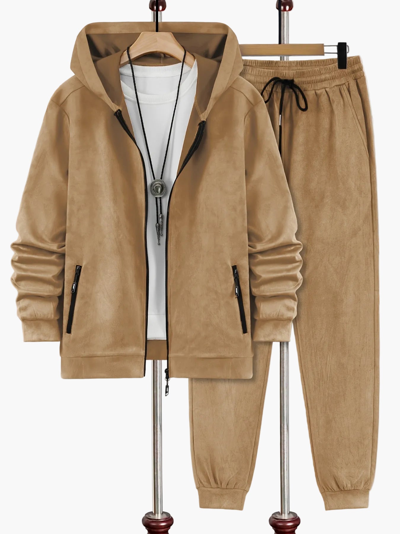 Ensemble Survêtement Homme Style Décontracté avec Capuche pour Automne-Hiver