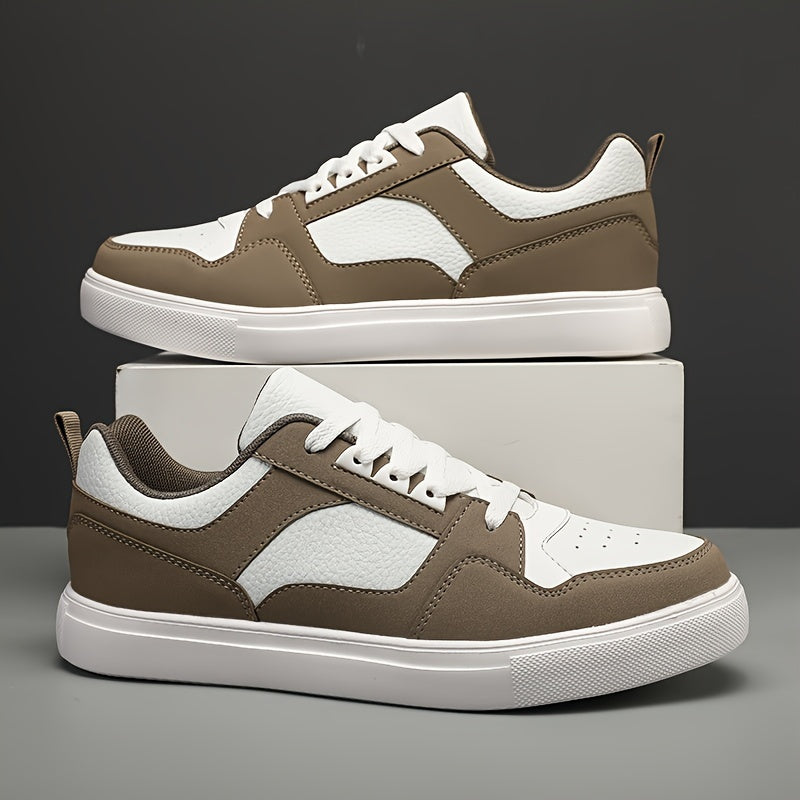 Męskie casualowe trampki w stylu preppy – uniwersalne niskie sneakersy na co dzień