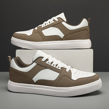 Męskie casualowe trampki w stylu preppy – uniwersalne niskie sneakersy na co dzień