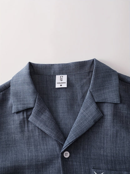 Casual herenset met korte mouwen – Moderne stijl, ideaal voor elke gelegenheid