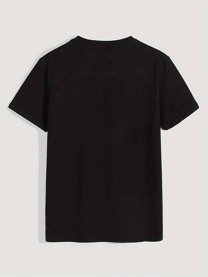 T-shirt homme style casual imprimé original édition limitée – mode urbaine décontractée