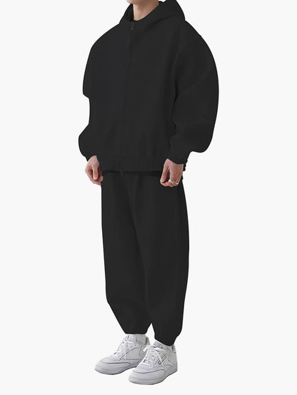 Ensemble de survêtement homme style décontracté sport avec capuche - idéal pour loisirs et sports d’automne hiver