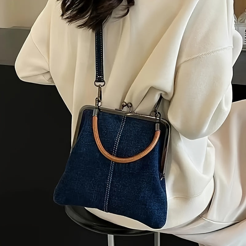 Bolso de mano para mujer estilo retro moderno para salidas y trabajo