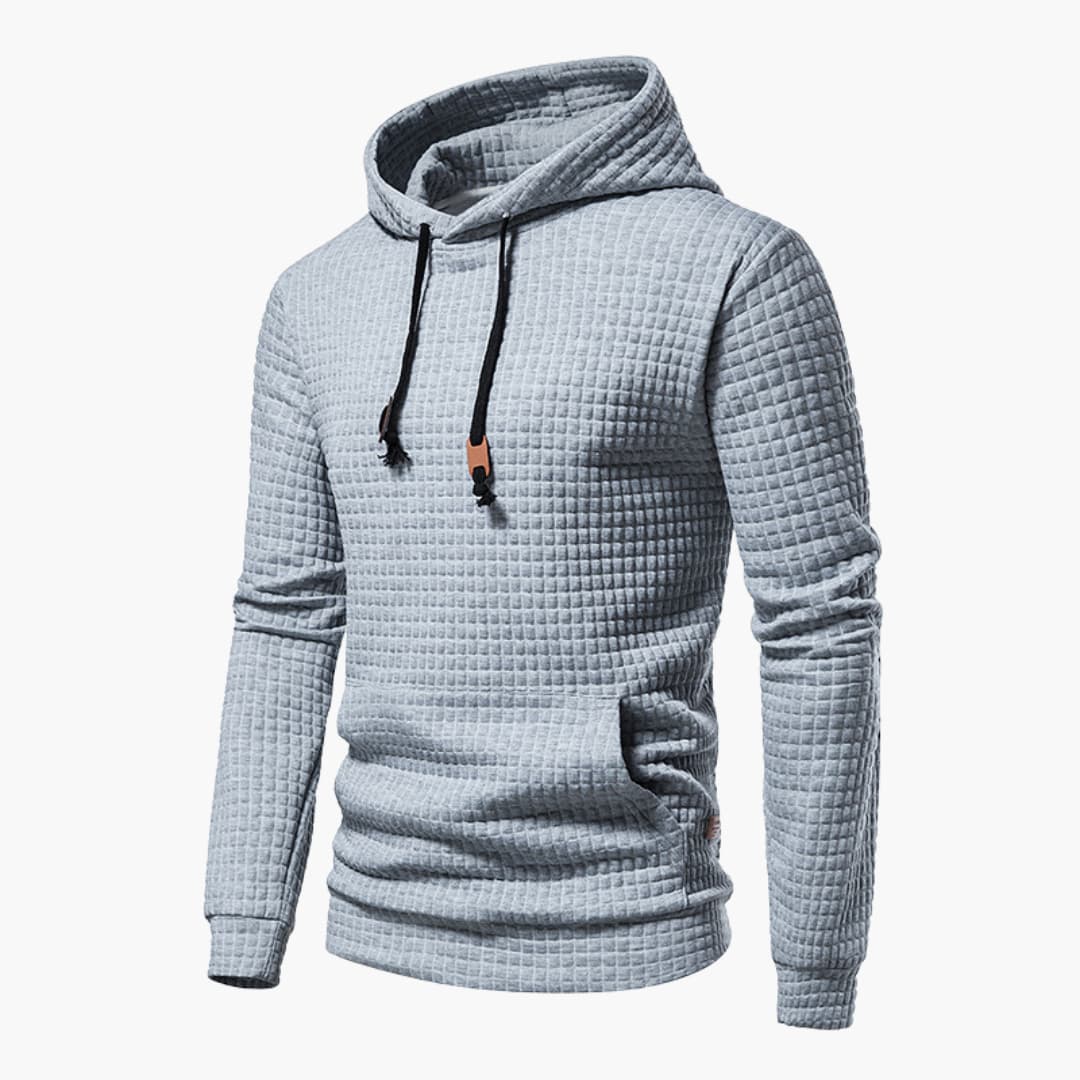 Hoodie à Capuche Homme Style Décontracté Motif Carreaux – Confort Moderne pour Tous les Jours