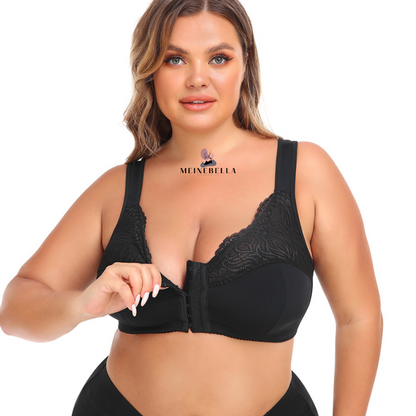 Marie – Soutien-gorge sans armatures avec fermeture frontale et dentelle