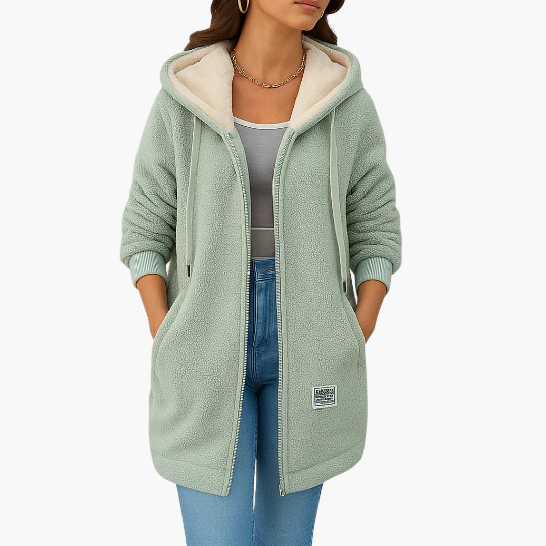 Casual stijl fleecevest met capuchon voor dames - Ideaal voor herfst en winter