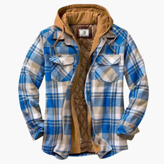 Veste à capuche style bûcheron homme polyvalente pour extérieur et ville
